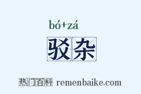 驳杂是什么意思的图片